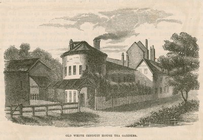 Ogrody herbaciane Old White Conduit House, Pentonville, Londyn autorstwa English School