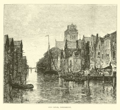 Stary kanał, Dordrecht autorstwa English School