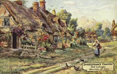 Stare domki, Welford-on-Avon, Warwickshire autorstwa English School
