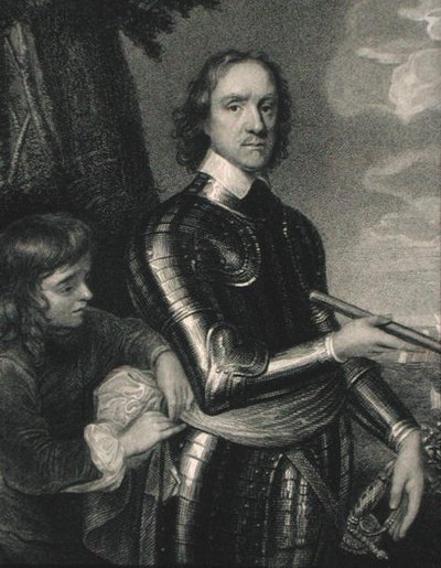 Oliver Cromwell (1599-1658) z „Galerii Portretów”, wydana w 1833 r. (rycina) autorstwa English School