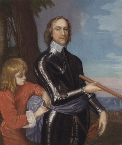 Oliver Cromwell (kolor lito) autorstwa English School