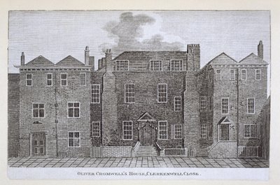 Dom Olivera Cromwella, Clerkenwell Close, XIX wiek autorstwa English School