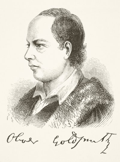Oliver Goldsmith, z „The National and Domestic History of England” Williama Hickmana Smitha Aubreya (1858-1916) opublikowanego w Londynie ok. 1890 r. autorstwa English School