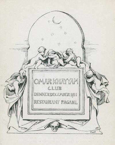 Moja kolacja w klubie Khayyam, 19 grudnia, tyle pogańskich restauracji autorstwa English School