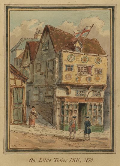 Na Little Tower Hill, Londyn, 1790 autorstwa English School