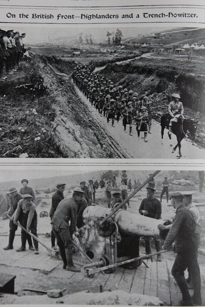 Na froncie brytyjskim – górale i haubica okopowa, 1914-18 autorstwa English School