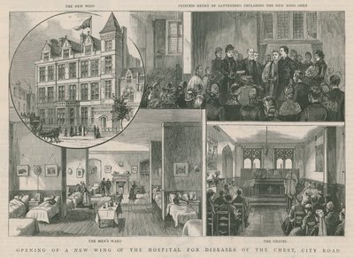 Otwarcie nowego skrzydła Szpitala Chorób Klatki Piersiowej, City Road, Londyn autorstwa English School