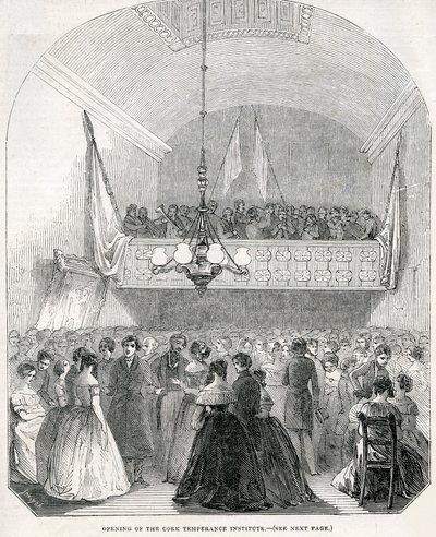 Otwarcie Cork Temperance Institute, 1845 autorstwa English School