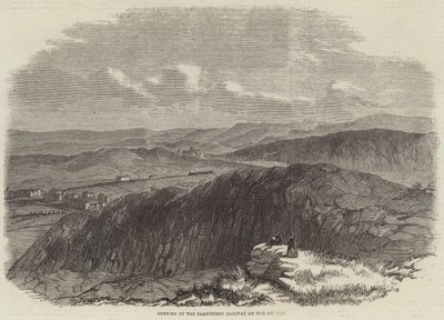 Otwarcie Kolei Llandudno w 1 Bm (grawerowanie) autorstwa English School