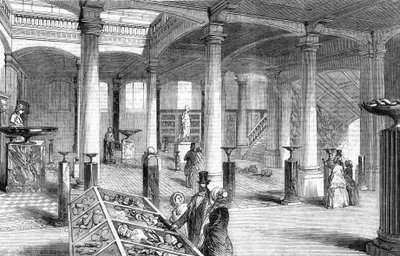 Otwarcie Muzeum Geologii Praktycznej, Jermyn Street, Londyn - Wielka Sala autorstwa English School