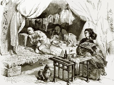 Palacze opium autorstwa English School