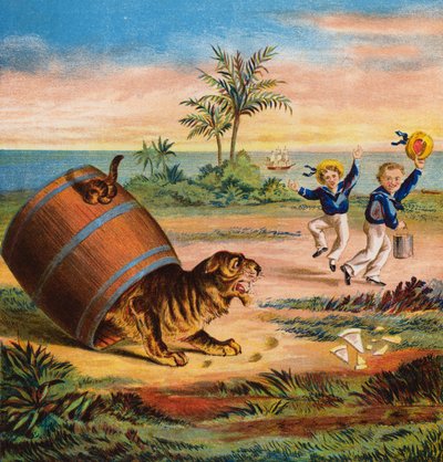Nasi marynarze (kolorowa litografia) autorstwa English School
