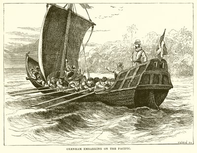 Oxenham Wypłynięcie na Pacyfik autorstwa English School