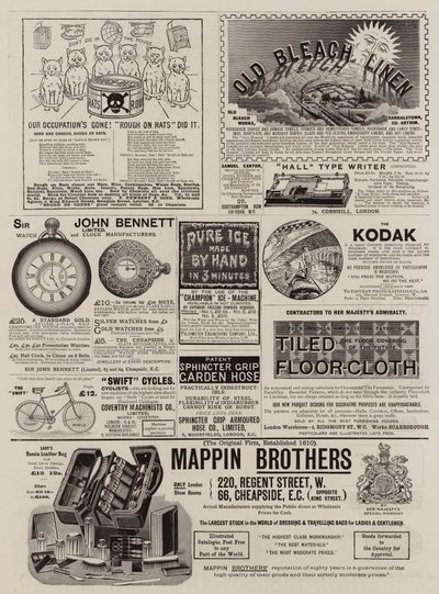 Strona ogłoszeń (grawerowanie) autorstwa English School