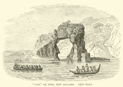Pah, czyli fort, Nowa Zelandia, po Cook autorstwa English School