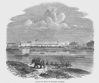 Pałac Shuja Ud Dowlah, Lucknow (rycina) autorstwa English School