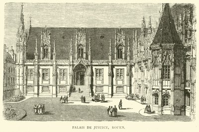 Gmach sądu, Rouen, grudzień 1870 autorstwa English School