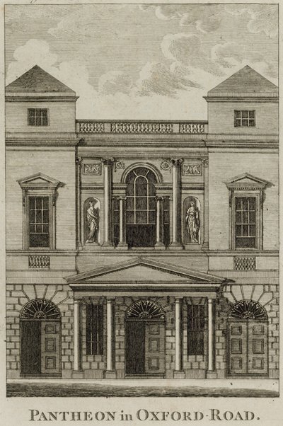 Panteon, Oxford Road, Londyn autorstwa English School