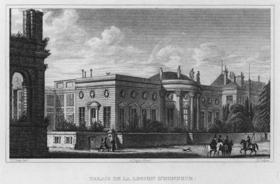 Paryż, Pałac Legii Honorowej (rycina) autorstwa English School