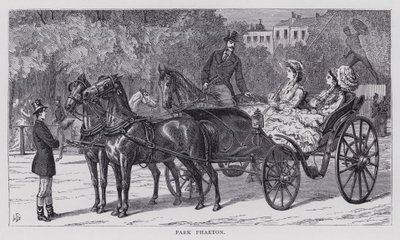 Park Phaeton (grawerunek) autorstwa English School