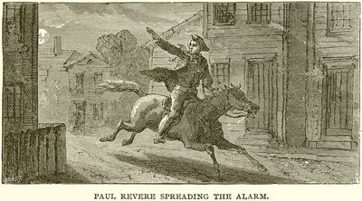 Paul Revere rozgłasza alarm autorstwa English School