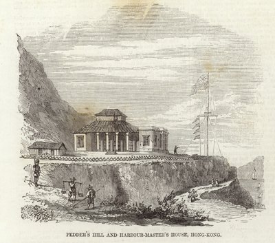 Pedders Hill i Harbour-Masters House, Hongkong autorstwa English School