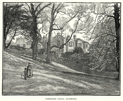 Pembroke Lodge, Richmond (grawerunek) autorstwa English School