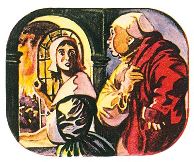Pepys i jego pokojówka patrzą na wielki pożar Londynu o 3.00 nad ranem autorstwa English School