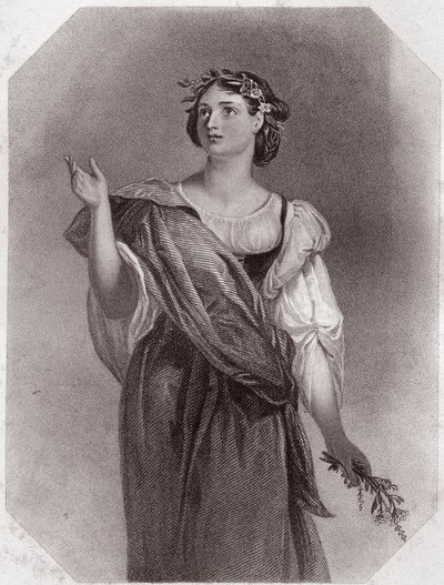 Perdita (Opowieść zimowa) - (Opowieść zimowa) w - „Galeria Kobiet Szekspira, kolekcja czterdziestu pięciu poważnych portretów wczesnych artystów londyńskich, wzbogacona uwagami krytycznymi i literackimi”” ok. 1838 r. - z Galerii kobiety Szekspira autorstwa English School