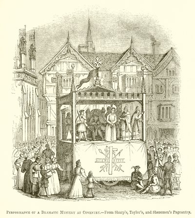 Przedstawienie misterium dramatycznego w Coventry autorstwa English School