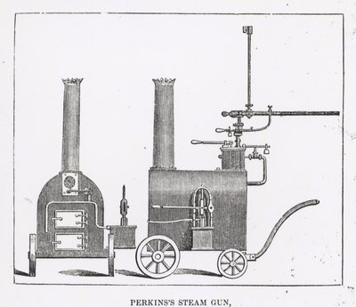 Pistolet parowy Perkinss autorstwa English School