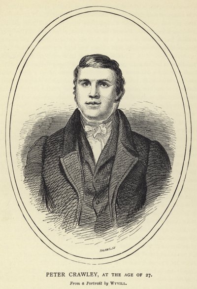 Peter Crawley, w wieku 27 lat, Z portretu autorstwa Wyvilla autorstwa English School