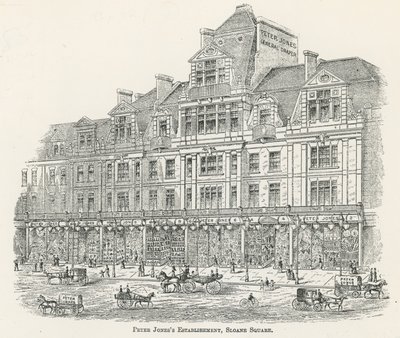 Zakład Petera Jonesa na Sloane Square autorstwa English School