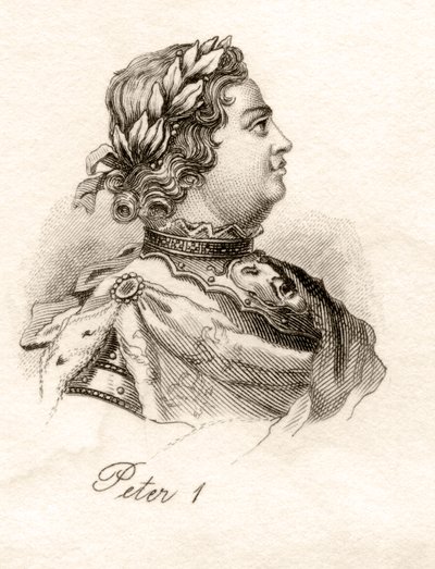 Piotr Wielki, ze „Słownika historycznego Krabba”, opublikowanego w 1825 r. autorstwa English School