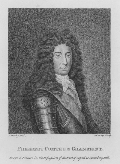 Philibert Comte de Grammont (rycina) autorstwa English School
