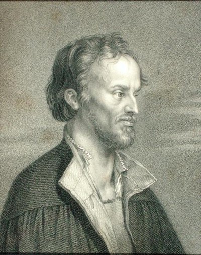 Philipp Melanchthon lub Philipp Schwartzerd (1497-1560) z „Galerii Malarzy”, wydanej w 1833 r. (rycina) autorstwa English School