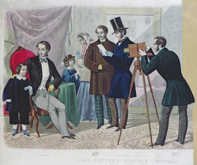 Sesja fotograficzna, 1857 autorstwa English School