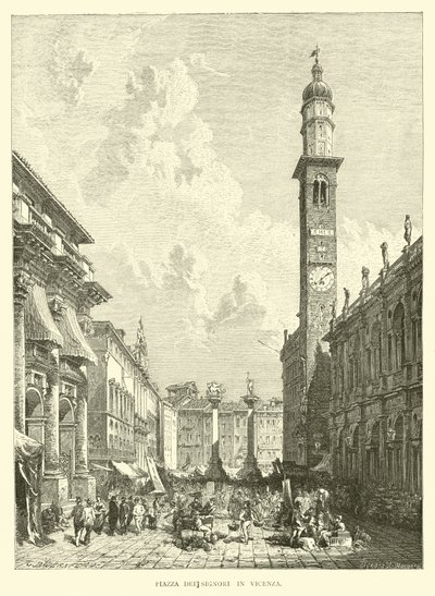 Piazza dei Signori w Vicenza autorstwa English School