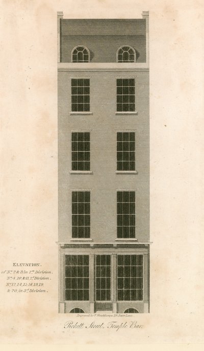 Pickett Street, Temple Bar, Londyn autorstwa English School