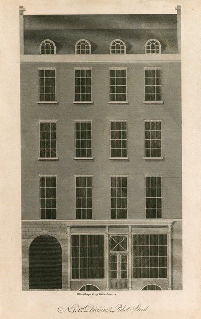 Pickett Street, Temple Bar, Londyn autorstwa English School