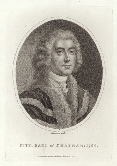 Pitt, hrabia Chatham, 1766 autorstwa English School