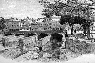 Place Massena, Nicea, Francja, z „Malowniczego Morza Śródziemnego”, tom 3, wydanego przez Cassell and Co. Ltd. autorstwa English School