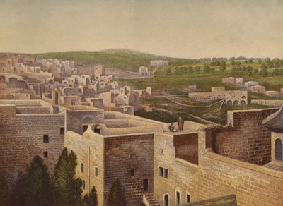 Miejsca wymienione w Biblii: Betlejem (chromolitho) autorstwa English School