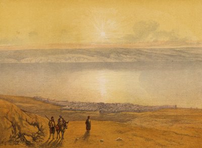 Miejsca wymienione w Biblii: Tyberiada (chromolitho) autorstwa English School