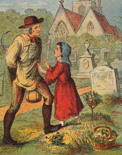 "Proszę tam nie wchodzić, sir!" (kolorowa litografia) autorstwa English School