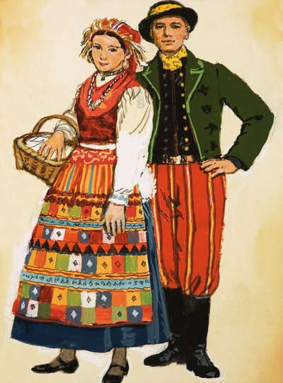 strój polski autorstwa English School