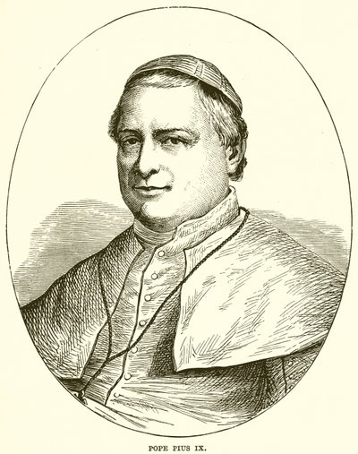 Papież Pius IX autorstwa English School