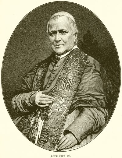 Papież Pius IX autorstwa English School