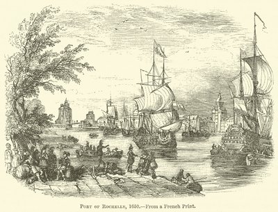 Port Rochelle, 1650 autorstwa English School