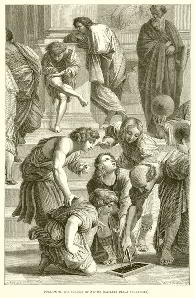 Część szkół ateńskich (Galeria Della Segnatura) autorstwa English School